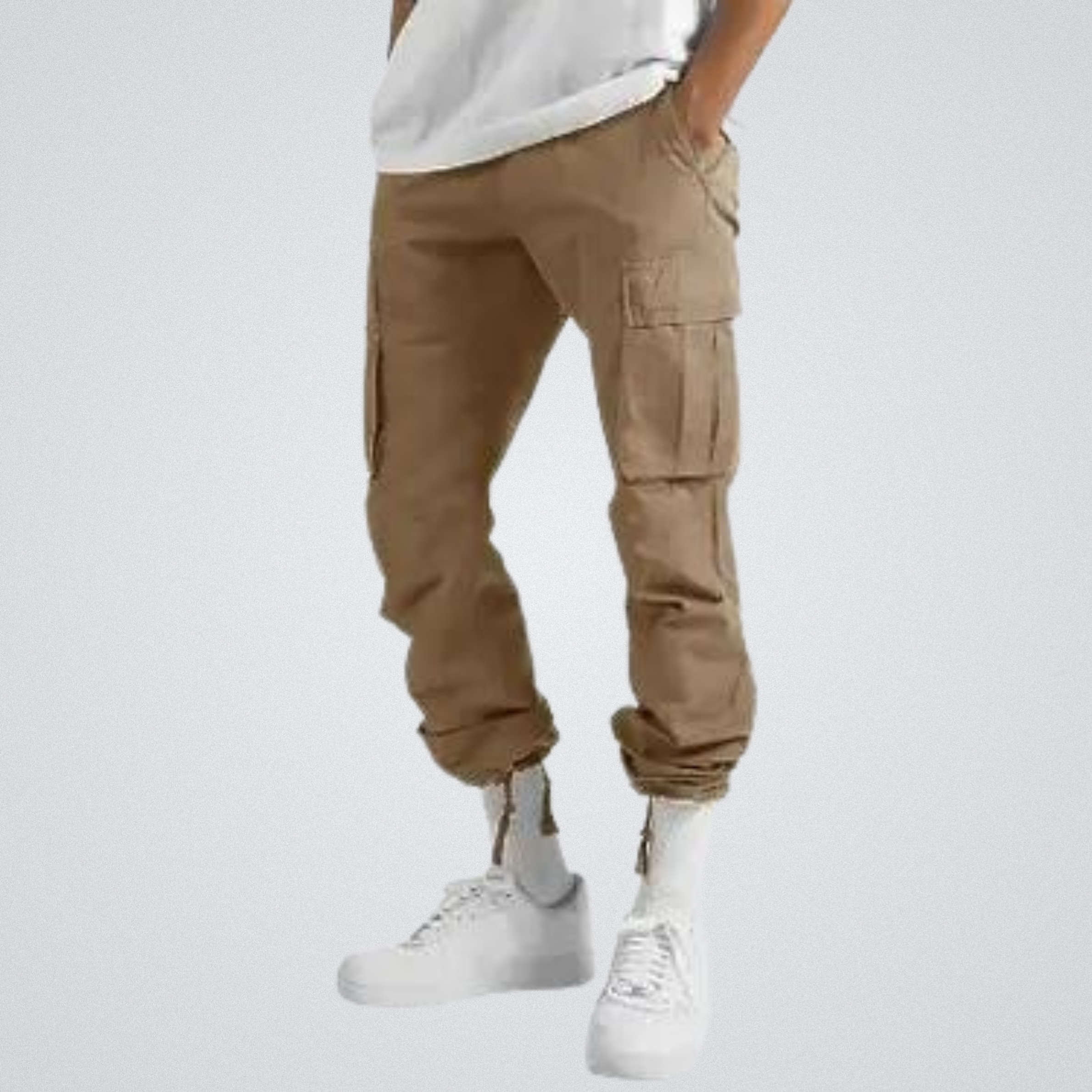 Cargo Pants | Pockets | Loose Fit | Straight Leg Pants | Men's Trousers-Southern-Taylor