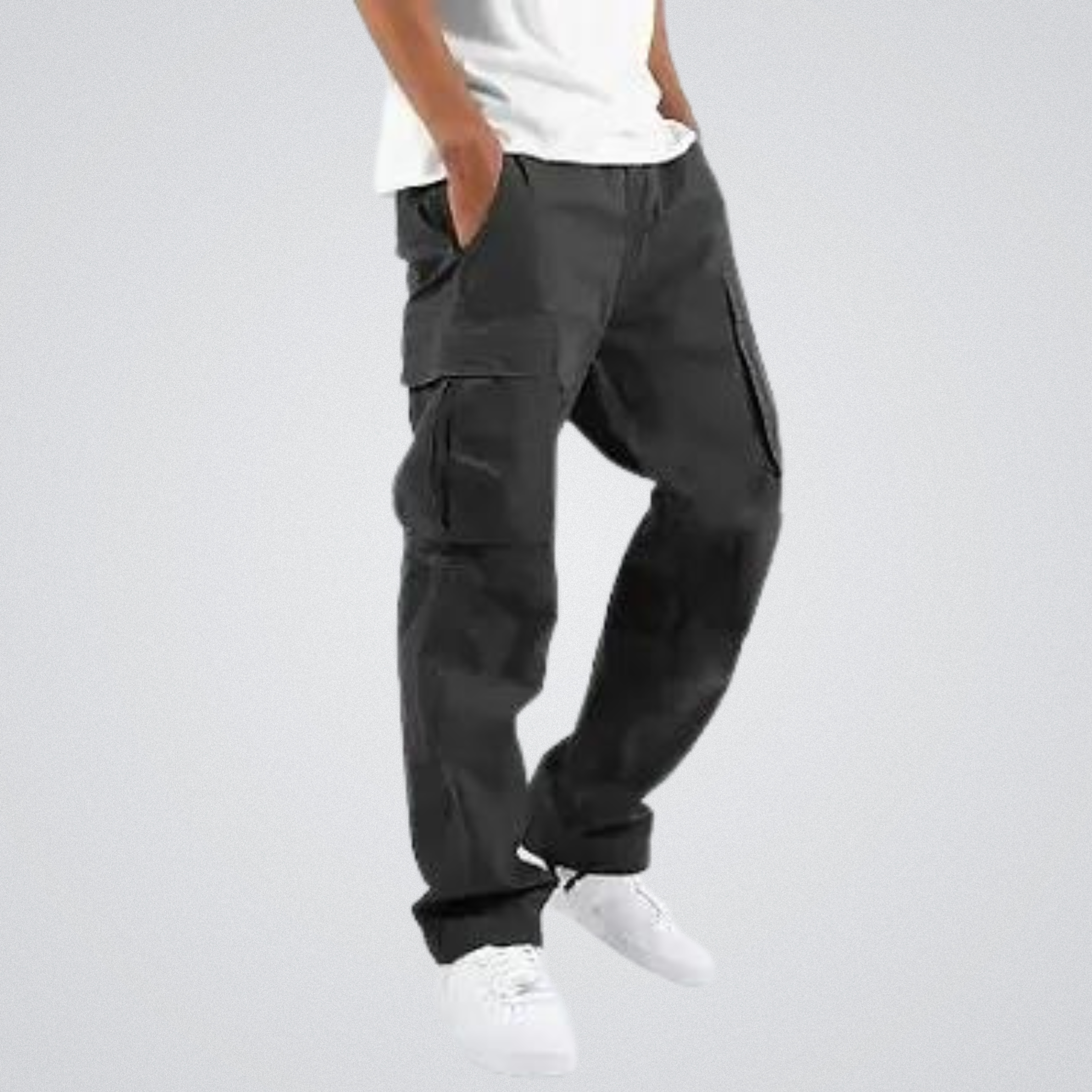 Cargo Pants | Pockets | Loose Fit | Straight Leg Pants | Men's Trousers-Southern-Taylor