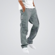 Cargo Pants | Pockets | Loose Fit | Straight Leg Pants | Men's Trousers-Southern-Taylor