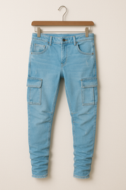 Cargo Jeans | Stretchy | Pockets | Skinny Jeans | Men's Pants