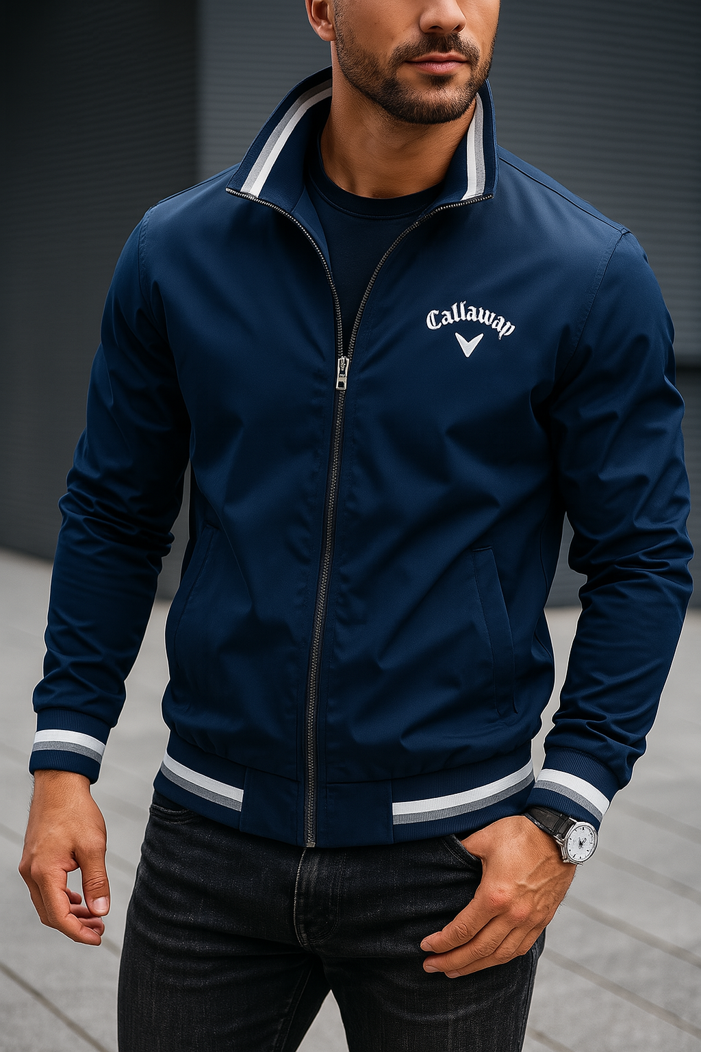 Bomber Jacket - Men's Casual Lightweight Zip-Up Jacket