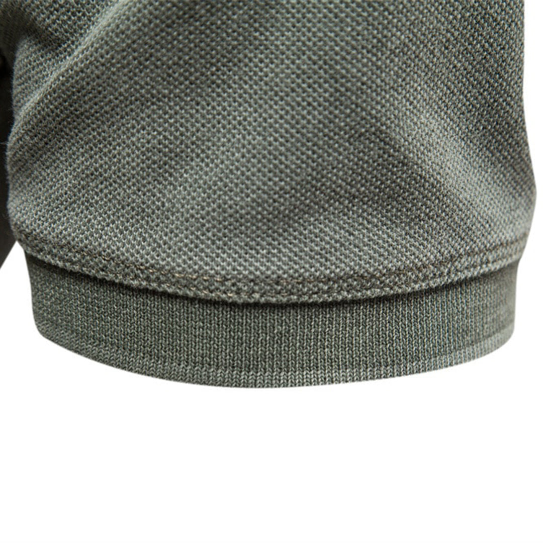 Polo Shirt - Collared - Short Sleeve - Button Neck T-Shirt - Men's T-Shirts
