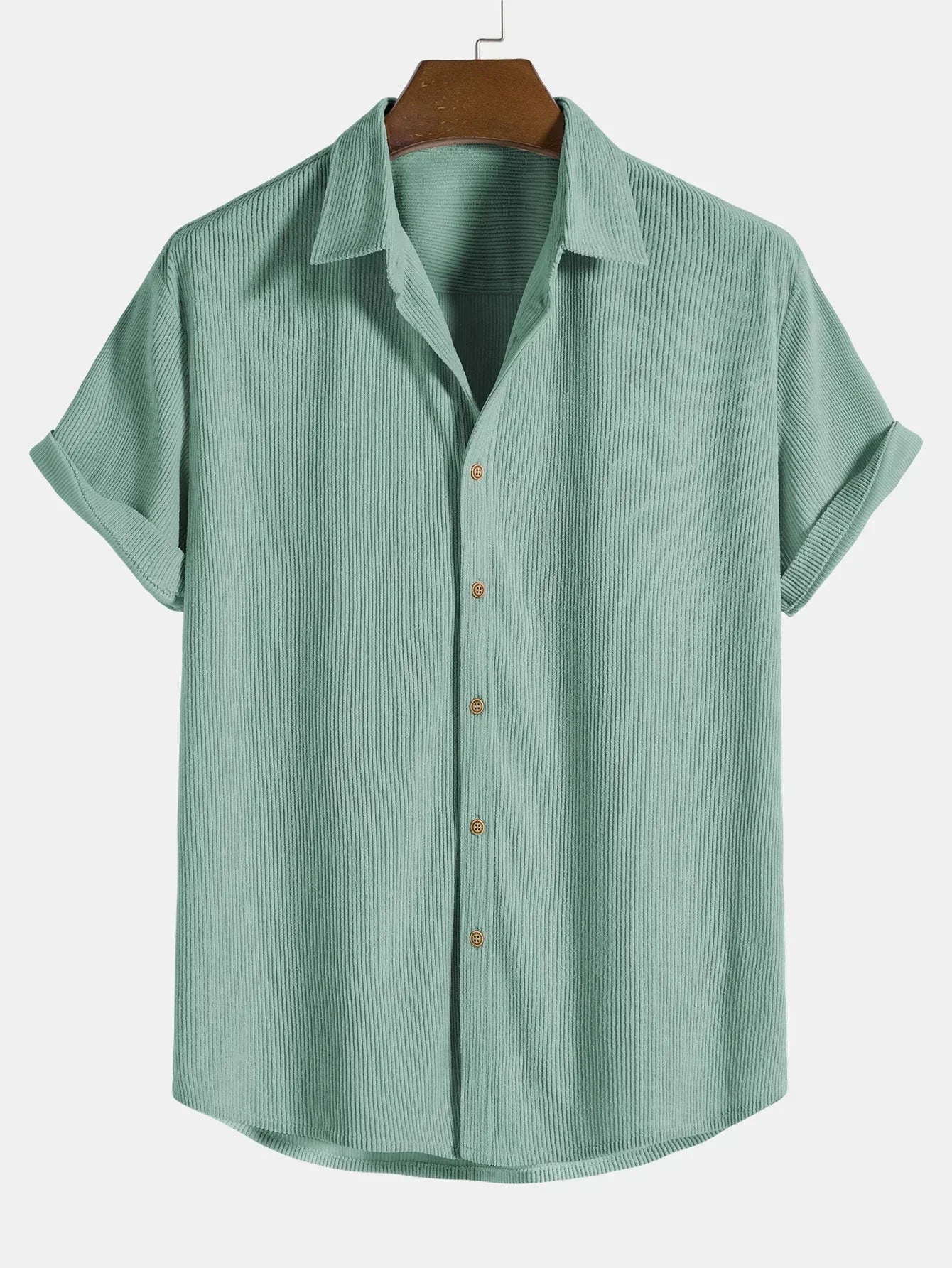 Corduroy Shirt – Button-up – Short-sleeved – Summer Shirt – Men's Shirt-Southern-Taylor