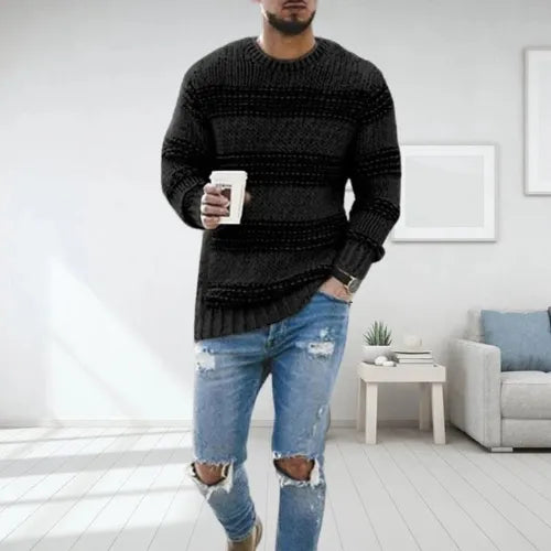 Men's Knitted Jumper| Crew Neck | Long Sleeve | Pullover Sweater | Knit Sweater 