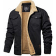 Fleece Lined Jacket | Button-Up | Breast Pockets | Winter Jacket | Men's Jacket