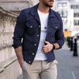Denim Jacket | Breast Pockets | Slim Fit | Summer Jacket | Men's Jacket 