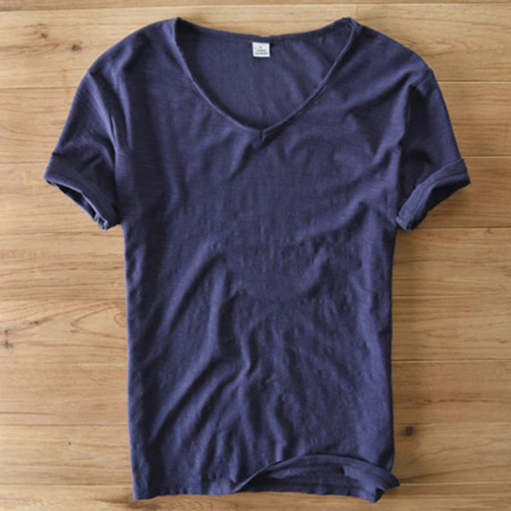 V-Neck T-Shirt | Lightweight | Short Sleeve | Summer Shirt | Men's T-Shirt