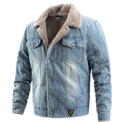 Denim Jacket - Lined - Winter - Sherpa Denim Jacket - Men's Jacket-Southern-Taylor