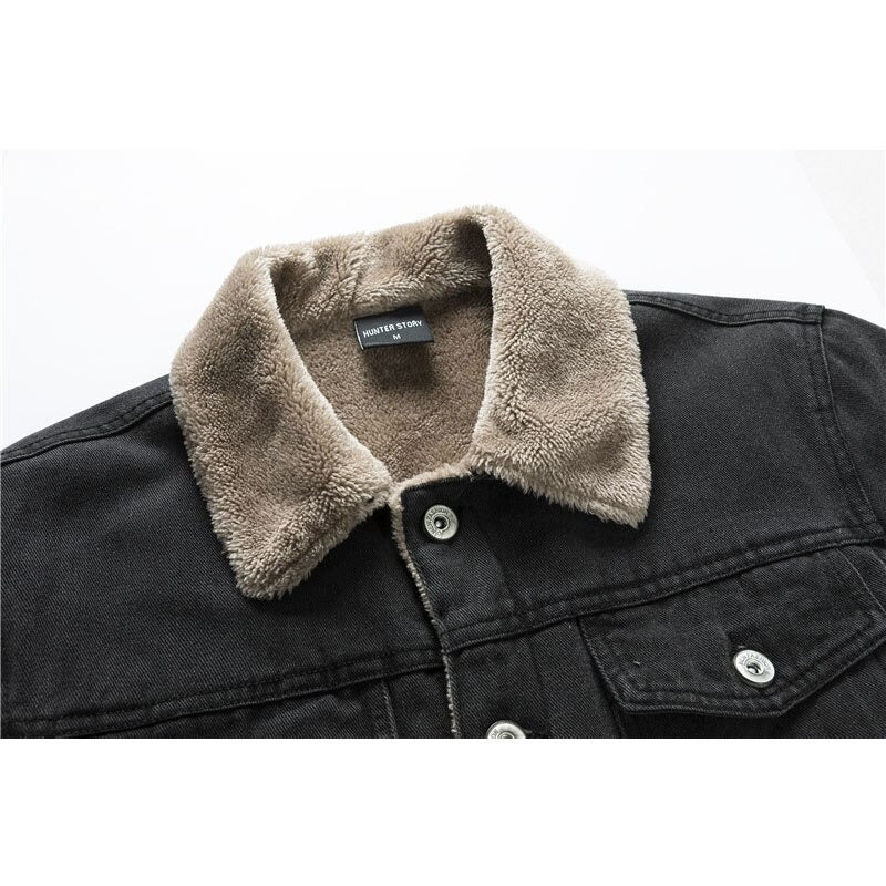 Denim Jacket - Lined - Winter - Sherpa Denim Jacket - Men's Jacket-Southern-Taylor