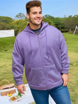 Dustin Hoodie | Men's Plus Size Hoodie with Zipper