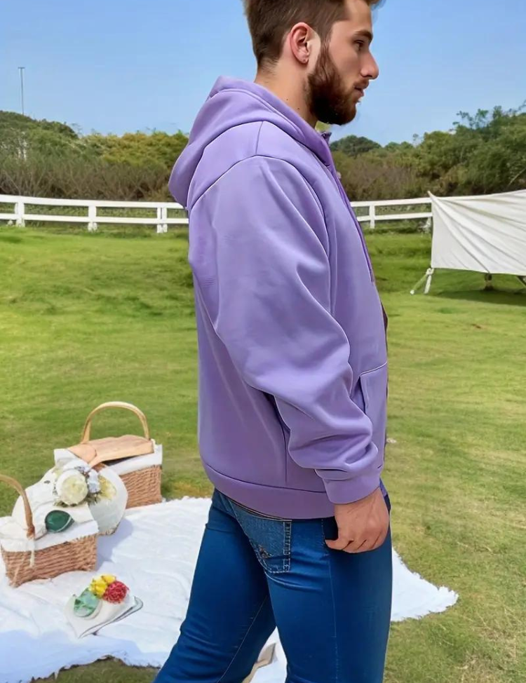 Dustin Hoodie | Men's Plus Size Hoodie with Zipper-Southern-Taylor