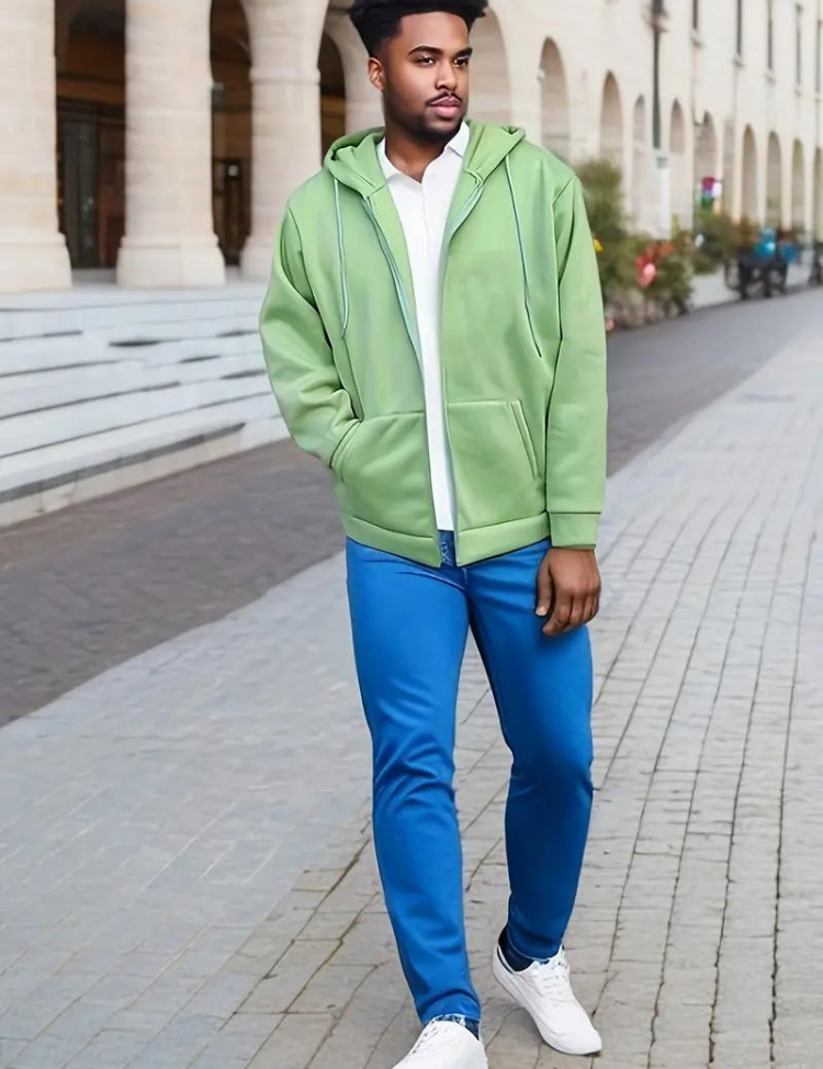 Dustin Hoodie | Men's Plus Size Hoodie with Zipper-Southern-Taylor