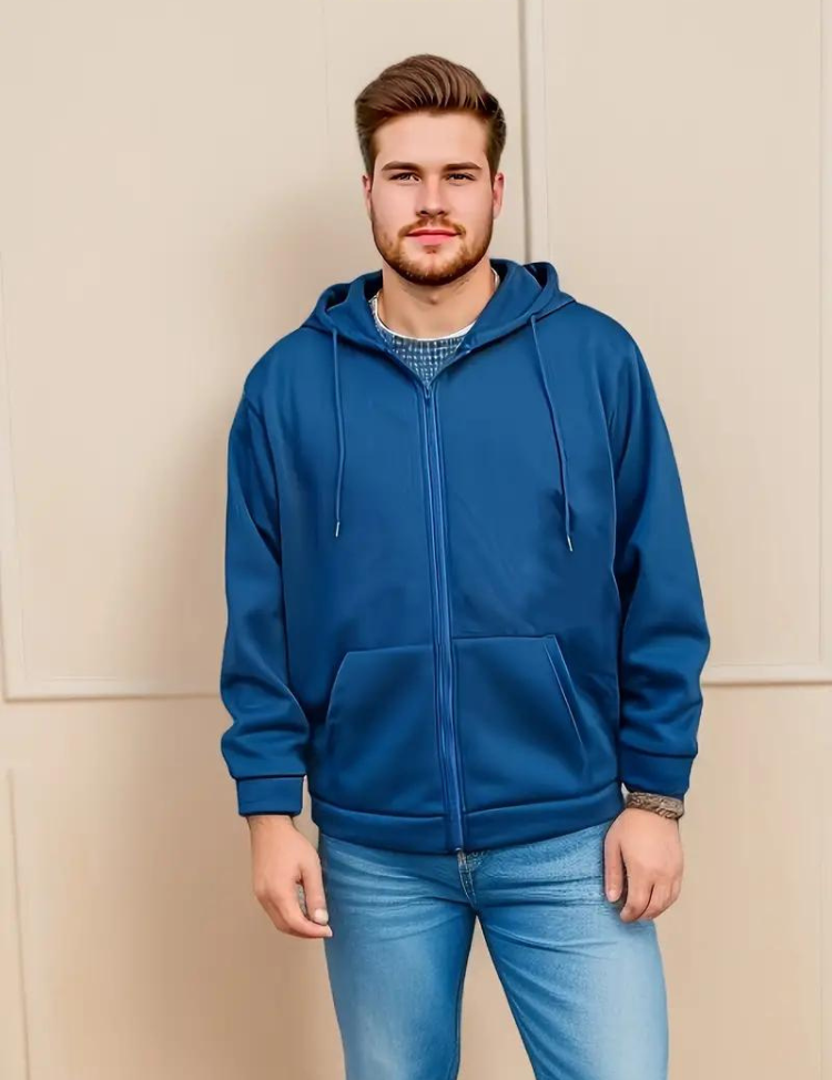Dustin Hoodie | Men's Plus Size Hoodie with Zipper-Southern-Taylor