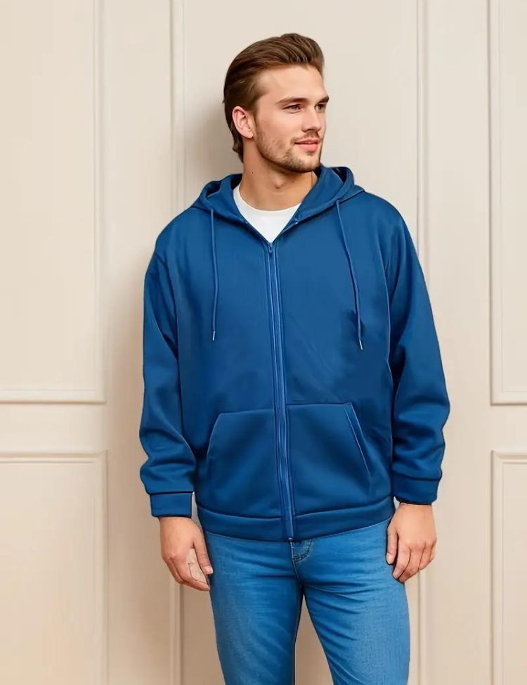 Dustin Hoodie | Men's Plus Size Hoodie with Zipper-Southern-Taylor
