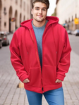 Dustin Hoodie | Men's Plus Size Hoodie with Zipper