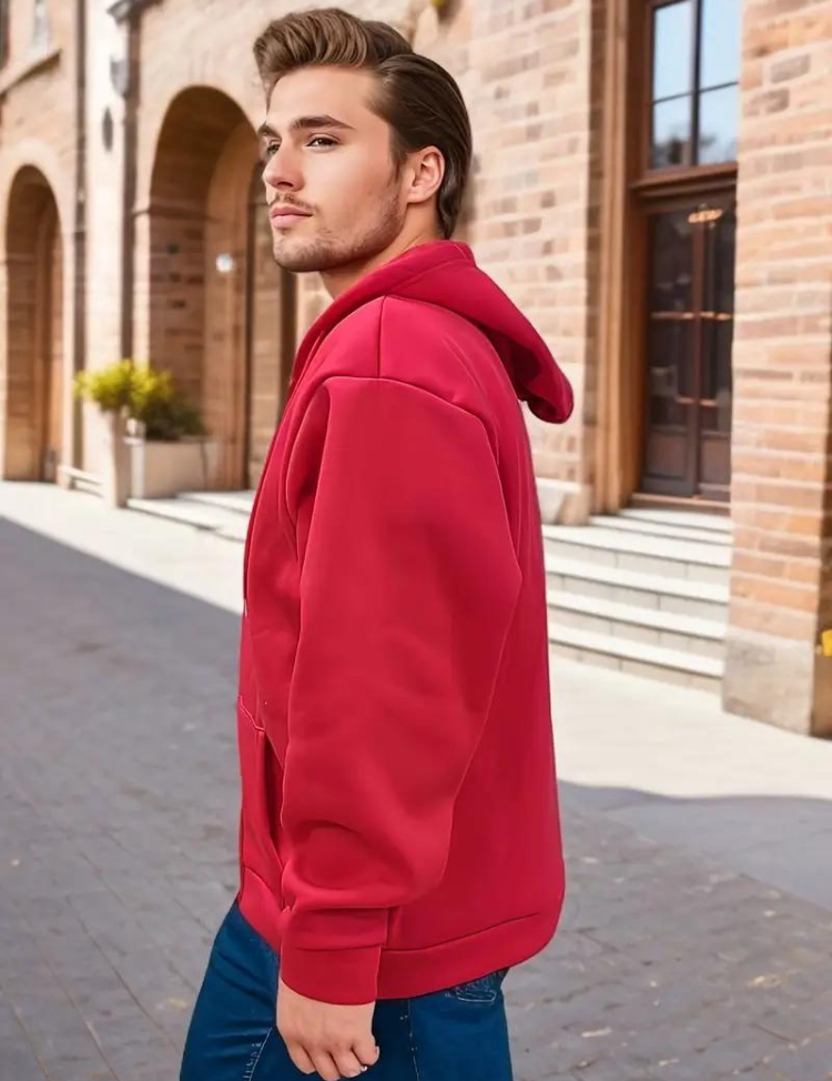 Dustin Hoodie | Men's Plus Size Hoodie with Zipper-Southern-Taylor