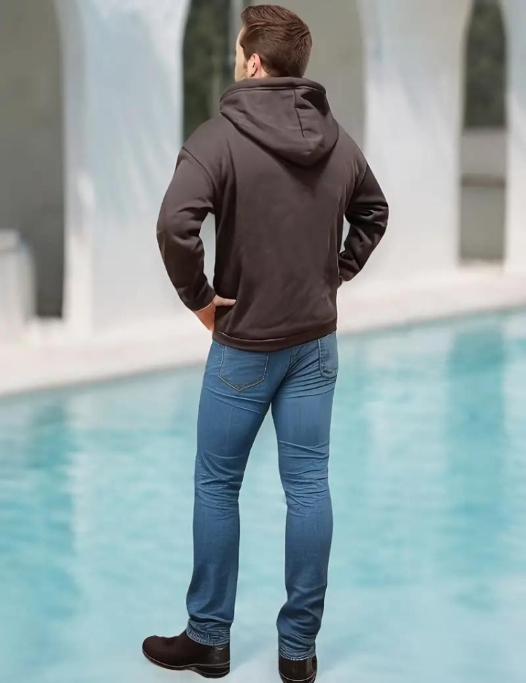 Dustin Hoodie | Men's Plus Size Hoodie with Zipper-Southern-Taylor