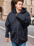 Dustin Hoodie | Men's Plus Size Hoodie with Zipper