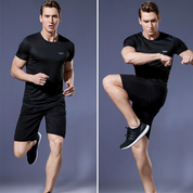 Activewear Set - Men's Two-Piece Sport Shorts and T-Shirt Workout Set