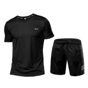 Activewear Set - Men's Two-Piece Sport Shorts and T-Shirt Workout Set