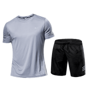 Activewear Set - Men's Two-Piece Sport Shorts and T-Shirt Workout Set