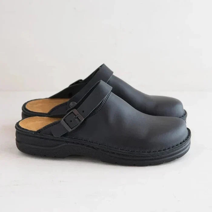 Clogs | Comfortable | Slip-On | Leather Slippers | Men's Shoes