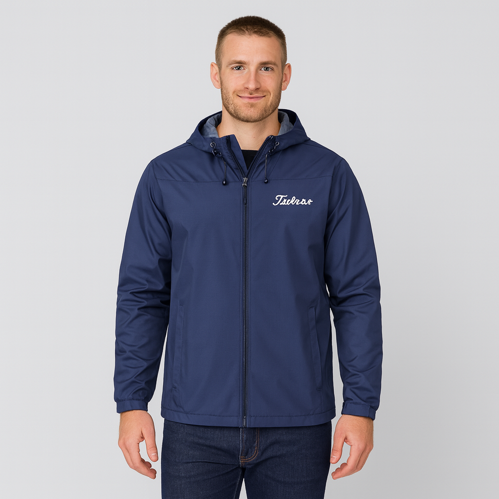 Windbreaker Jacket - Men's Zip-Up Waterproof Outdoor Jacket