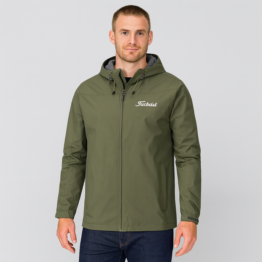 Windbreaker Jacket - Men's Zip-Up Waterproof Outdoor Jacket