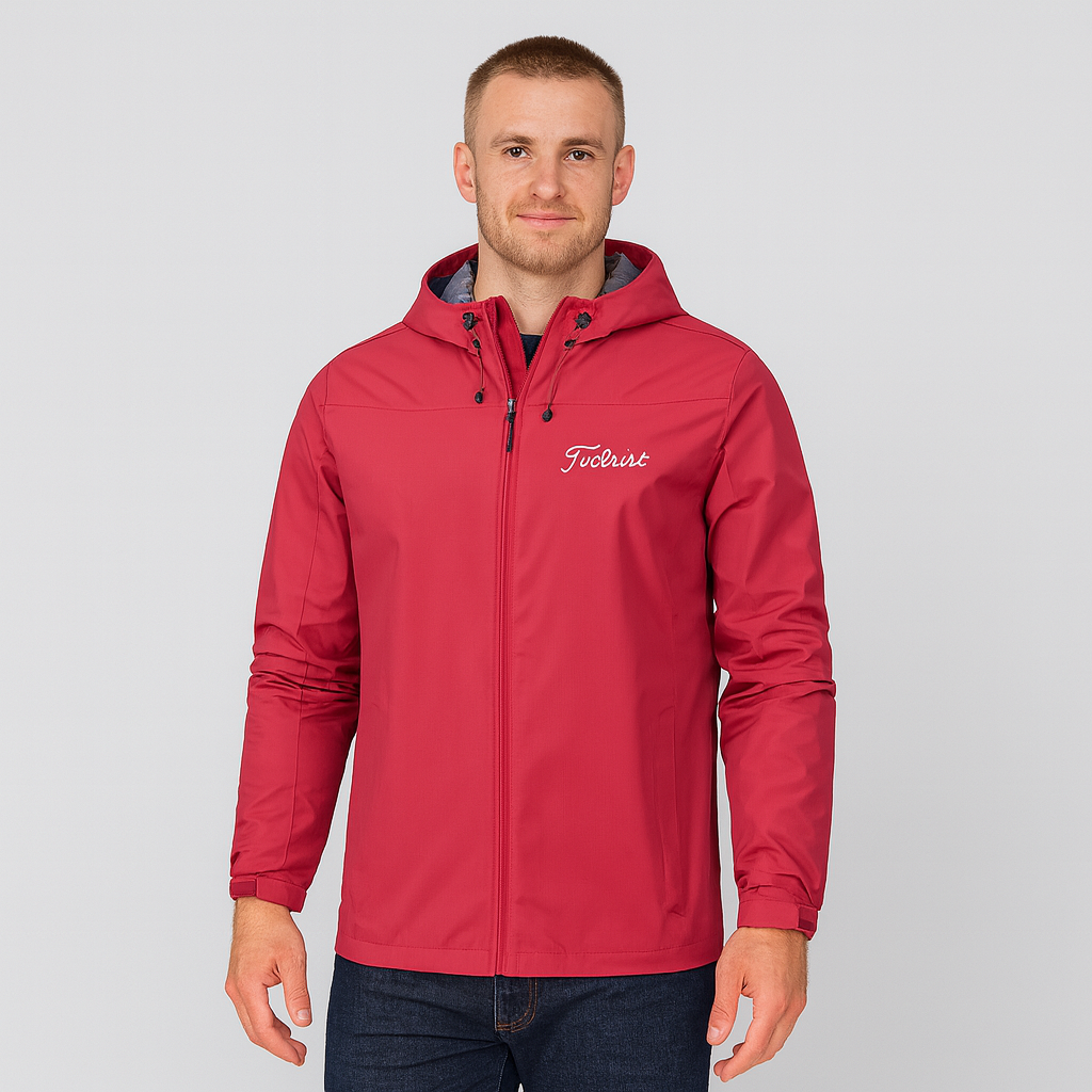Windbreaker Jacket - Men's Zip-Up Waterproof Outdoor Jacket