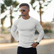 Knitted Sweater - Rib Knit - Long Sleeve - Slim Fit Jumper - Men's Jumper