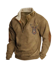 Fleece-Pullover – Warmer Fleece-Pullover mit halbem Reißverschluss für Männer für den Winter-Chaps Herrenmode