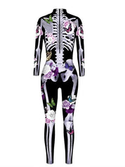 Skeleton Costume - Women's Floral Skeleton Halloween Costume