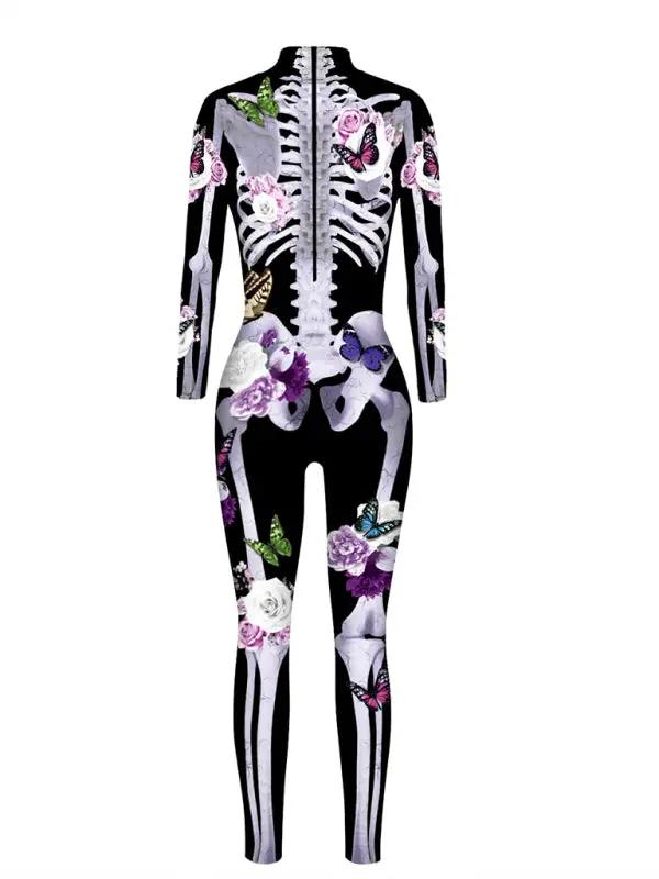 Skeleton Costume - Women's Floral Skeleton Halloween Costume