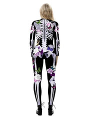 Skeleton Costume - Women's Floral Skeleton Halloween Costume