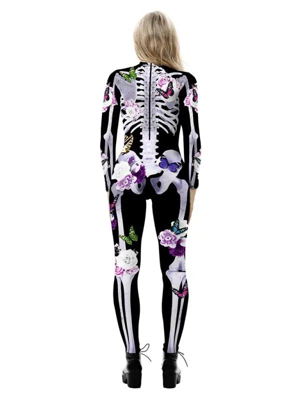 Skeleton Costume - Women's Floral Skeleton Halloween Costume