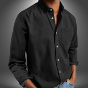 Denim Shirt | Long Sleeve | Regular Fit | Button-Up Shirt | Men's Shirts