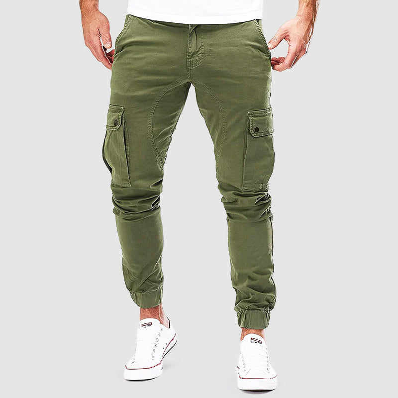 Cargo Joggers - Men's Casual Slim Fit Skinny Cargo Pants