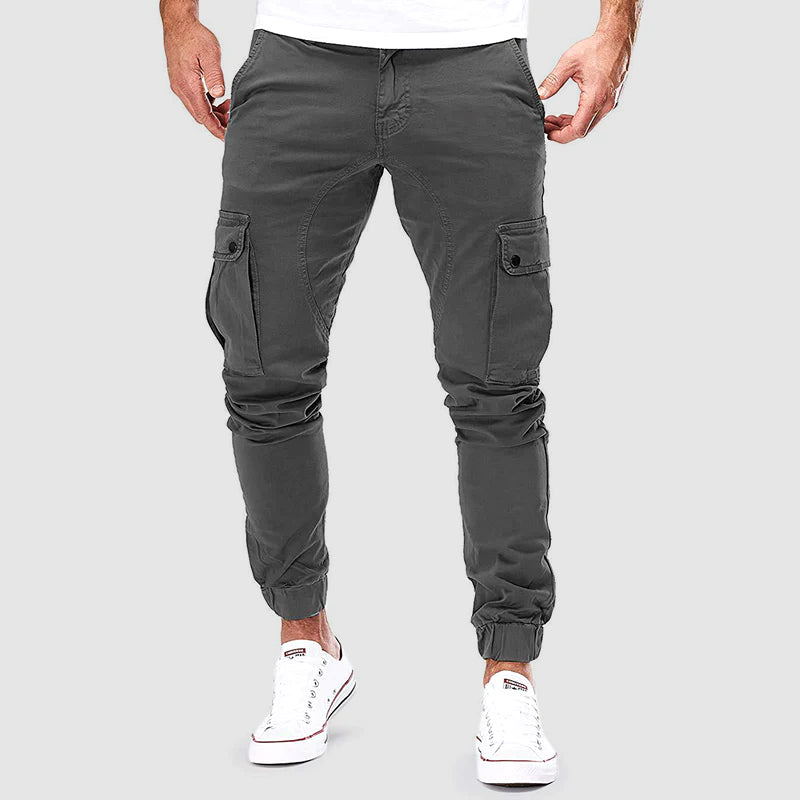 Cargo Joggers - Men's Casual Slim Fit Skinny Cargo Pants
