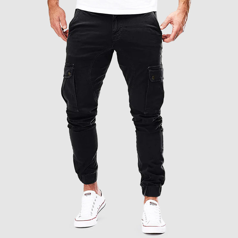 Cargo Joggers - Men's Casual Slim Fit Skinny Cargo Pants