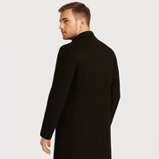 Wool Coat | Mid Lenght | Single Breasted | Winter Trench Coat | Men's Winter Jacket