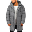 Puffer Coat | Warm | Hooded | Long Puffer Jacket | Men's Winter Coat