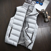 Puffer Vest - Men's Zip-Up Winter Bodywarmer Winter Gilet