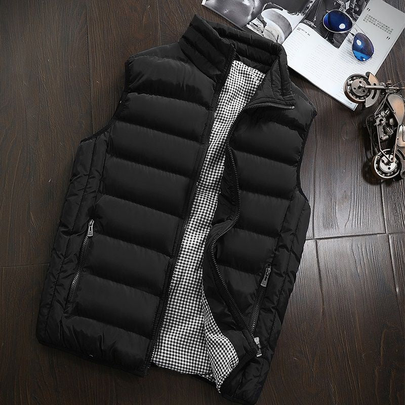 Puffer Vest - Men's Zip-Up Winter Bodywarmer Winter Gilet