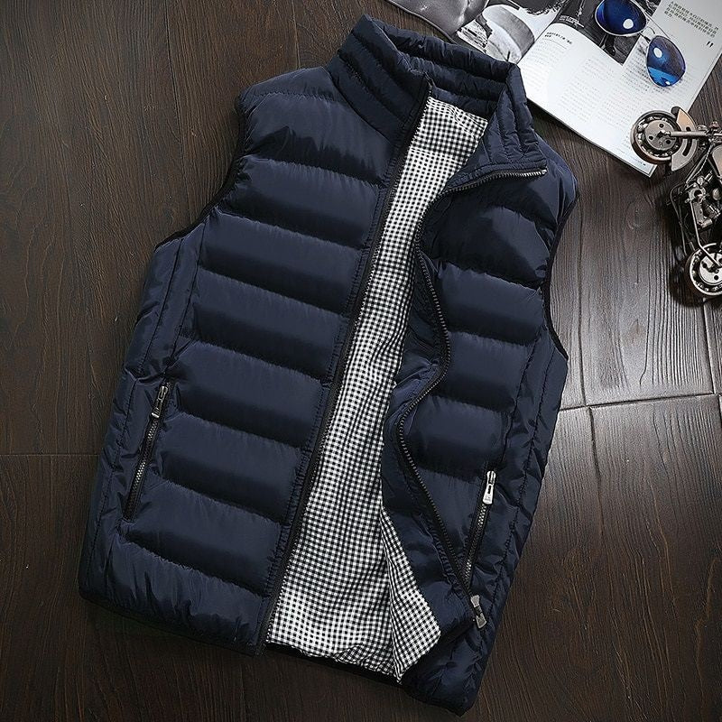 Puffer Vest - Men's Zip-Up Winter Bodywarmer Winter Gilet