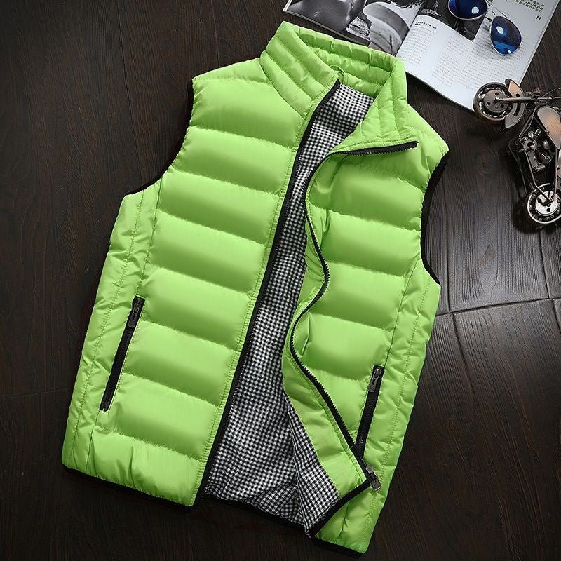 Puffer Vest - Men's Zip-Up Winter Bodywarmer Winter Gilet