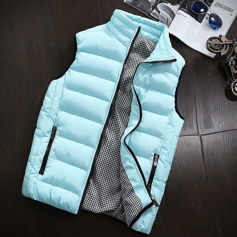 Puffer Vest - Men's Zip-Up Winter Bodywarmer Winter Gilet