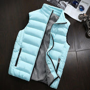 Puffer Vest - Men's Zip-Up Winter Bodywarmer Winter Gilet