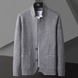 Cardigan Jacket - Men's Button-Up Summer Cardigan with Pockets