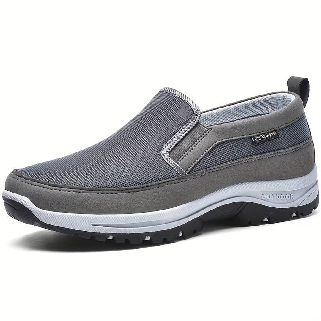 Walking Shoes - Men's Comfortable Thick Sole Slip-On Shoes