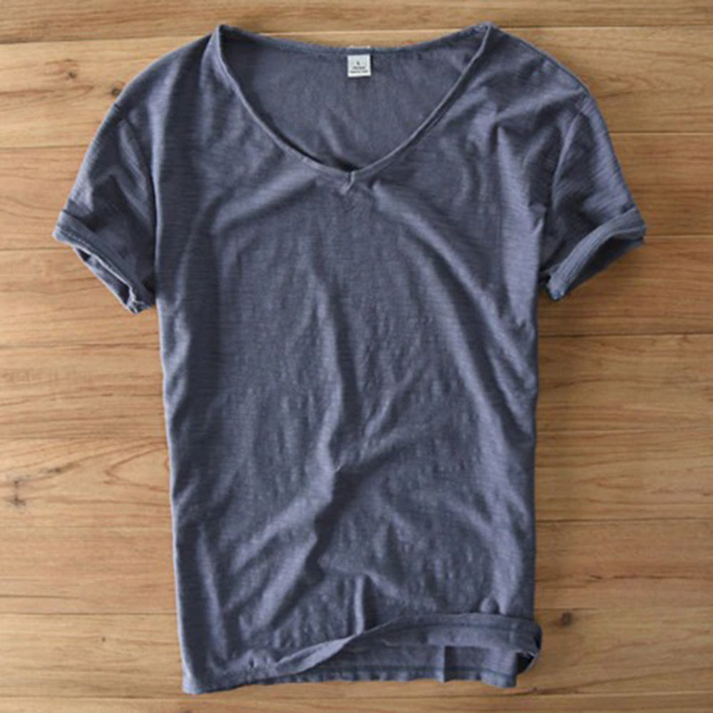 V-Neck T-Shirt | Lightweight | Short Sleeve | Summer Shirt | Men's T-Shirt